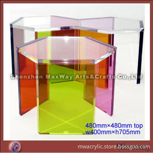 Colorful and popular acrylic teapoy